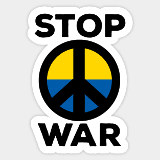 Stop War Flag of Ukraine Sticker